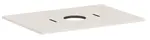 Hansgrohe Xilesa E - Doska pod umývadlo, 78x55 cm, výrez uprostred, matná béžová 54275780