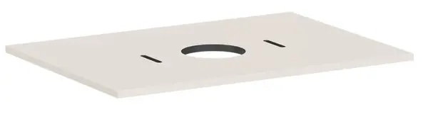 Hansgrohe Xilesa E - Doska pod umývadlo, 78x55 cm, výrez uprostred, matná béžová 54275780