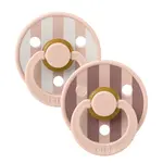 BIBS STUDIO Colour Block cumlíky z prírodného kaučuku 2ks - veľkosť 1 - Blush Mix
