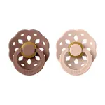 BIBS Boheme cumlíky z prírodného kaučuku 2ks - veľkosť 1 - Woodchuck / Blush