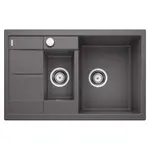 Blanco Metra 6 - Silgranitový drez, 78x50 cm, s ovládaním odtoku, sivý skala 518876