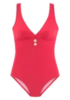 VIVANCE Jednodielne plavky  červená