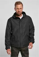 Black windbreaker with front zipper