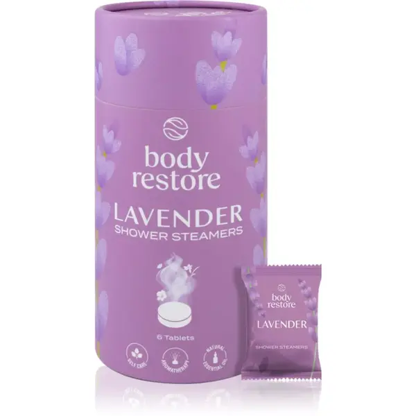 Body Restore Lavender Shower Steamers tablety do sprchy s vůní levandule 6 ks