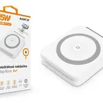 Bezdrátová nabíječka ALIGATOR Mag-Book 2v1, bílá