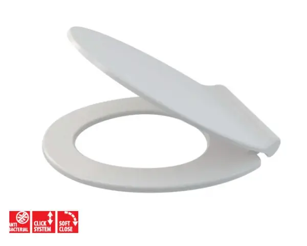 Alcadrain WC sedátka - WC sedátko Slim, SoftClose, Antibacterial, bílá A64SLIM