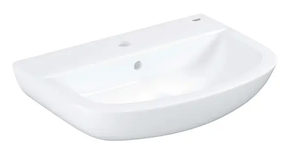 Grohe Bau Ceramic - Umyvadlo 55x39 cm, s přepadem, 1 otvor pro baterii, alpská bílá 39440000