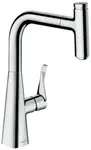 Hansgrohe M71 - Dřezová baterie M7115-H240 s výsuvnou sprškou, sBOX, chrom 73802000