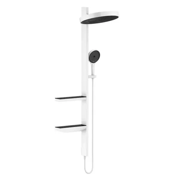 Hansgrohe Rainfinity - Sprchová souprava Showerpipe 360, 1jet, matná bílá 26842700