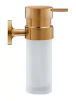 Duravit Starck T - Dávkovač mýdla s držákem, matné sklo/kartáčovaný bronz 0099350400