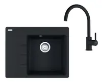 Franke Sety - Kuchynský set G269MČ, fragranitový drez CNG 611-62 TL/7 a batéria FC 6018.901, matná čierna 114.0700.666