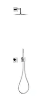 Keuco IXMO - Sprchový set s termostatom pod omietku, 25x25 cm, chróm 59602010002