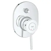 Grohe BauClassic - Vaňová batéria pod omietku, s telesom, chróm 29047000
