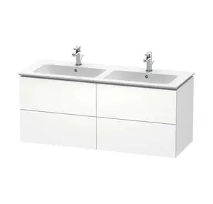 Duravit L-Cube - Umývadlová skrinka, 55x129x48 cm, 4 zásuvky, biela mat LC625901818