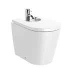 Roca Inspira - Stojaci bidet, s prepadom, otvor na batériu, biela A357527000