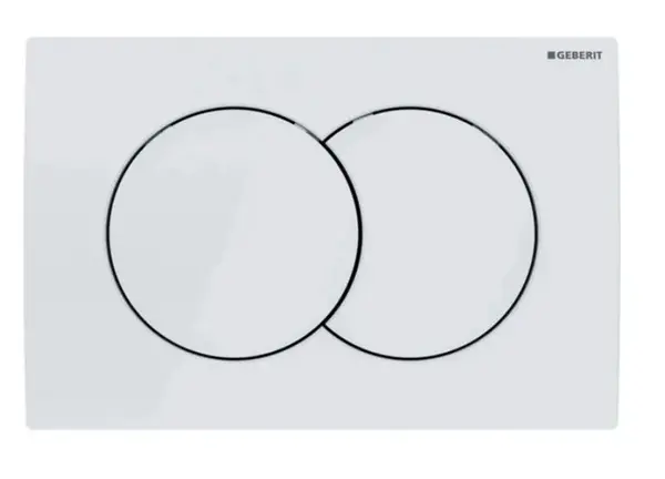 Geberit Delta01 - Ovládanie splachovania, alpská biela 115.107.11.1