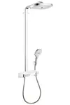 Hansgrohe Raindance Select E - Sprchový set Showerpipe 300 s termostatom ShowerTablet Select, 3 prúdy, biela/chróm 27127400