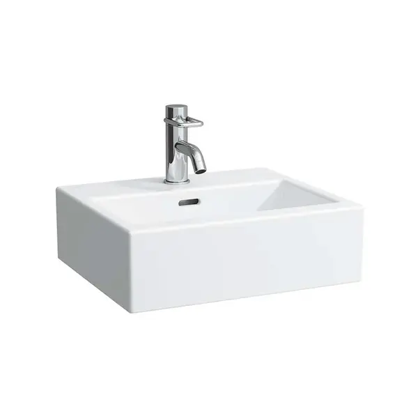 Laufen Living - Umývadielko 45x38 cm, s 1 otvorom na batériu, biela H8154320001041