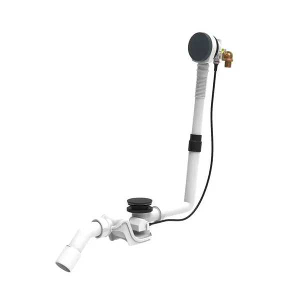 Laufen Príslušenstvo - Vaňová odtoková a prepadová súprava s napúšťaním, matná čierna H2951434500001