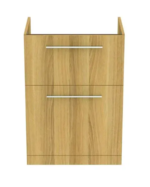 Ideal Standard i.Life A - Umyvadlová skříňka, 60x44x85 cm, 2 zásuvky, přírodní dub T5273NX