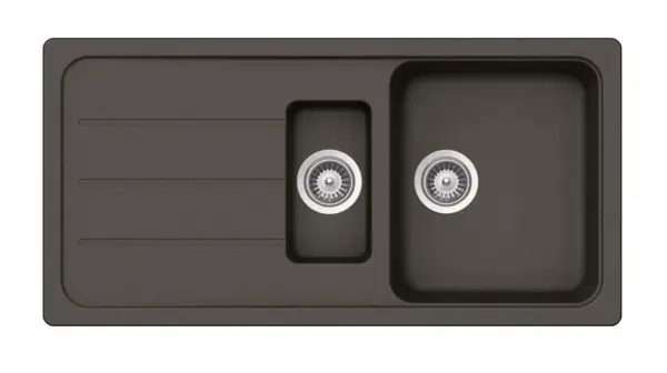 SCHOCK Formhaus - Granitový drez, 100x50 cm, s ovládaním odtoku, Asphalt FOMD150LUGAS