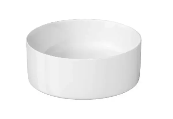 Cersanit Crea - Umývadlo na dosku, priemer 38 cm, bez prepadu, biela K114-020