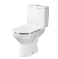 Cersanit City - WC kombi s doskou SoftClose, zadný odpad, spodné napúšťanie, CleanOn, biela K35-036