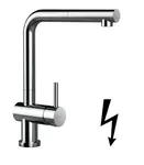 SCHOCK Epos - Dřezová baterie s výsuvnou koncovkou, sklopná pod okno, chrom 540128CHR