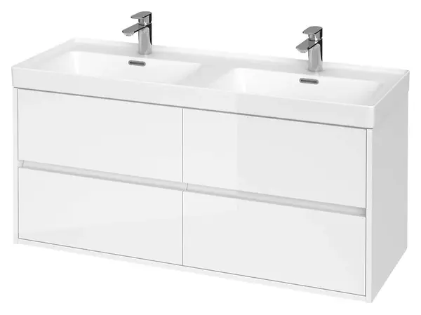 Cersanit Crea - Skříňka s umyvadlem, 53x119x45 cm, 4 zásuvky, bílá S801-323