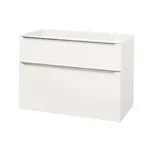 Mereo Mailo - Umyvadlová skříňka 101x70x48 cm, 2 zásuvky, bílá CN512S
