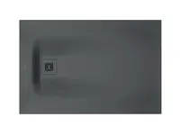Duravit Sustano - Sprchová vanička, 120x80 cm, DuraSolid, matná tmavě šedá 720276650000000