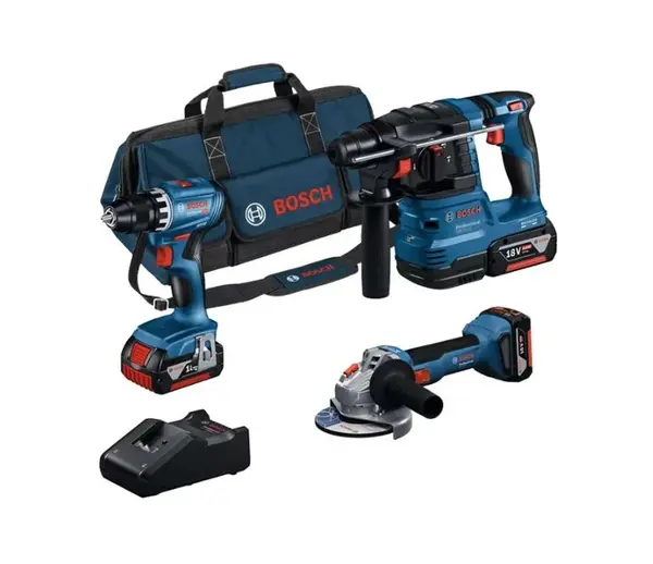 Bosch - 7dílná sada AKU nářadí, baterií a nabíječky 0615A5007L