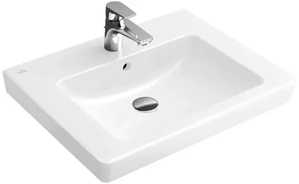 Villeroy & Boch Subway 2.0 - Umývadlo s prepadom, 60x47 cm, alpská biela 71136G01