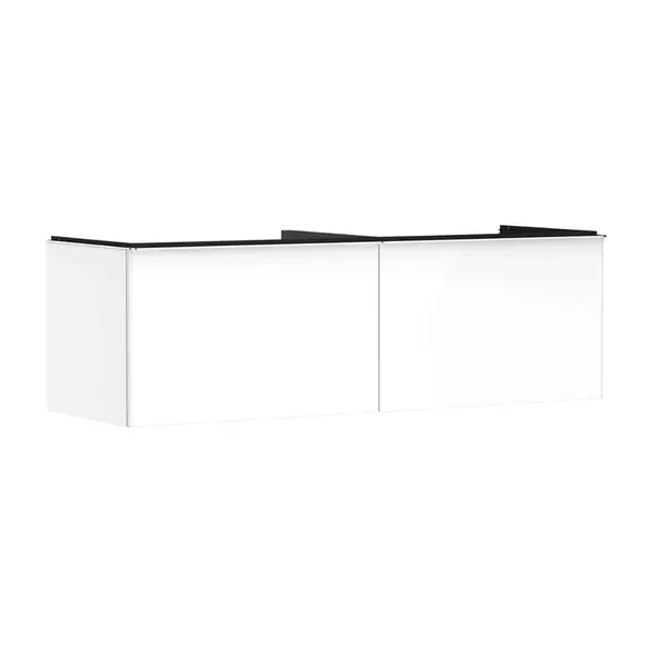 Hansgrohe Xelu Q - Umývadlová skrinka, 50x156x55 cm, 2 zásuvky, lesklá biela/chróm 54070000