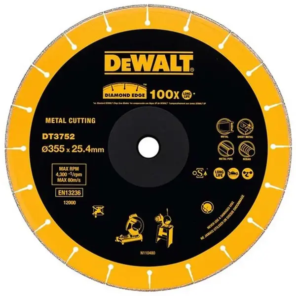 DeWALT Príslušenstvo - Diamantový rezný kotúč 355x25,4 mm DT3752