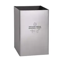 Sanela Koše - Odpadkový kôš 77 l, matná nerezová SLZN 49AD