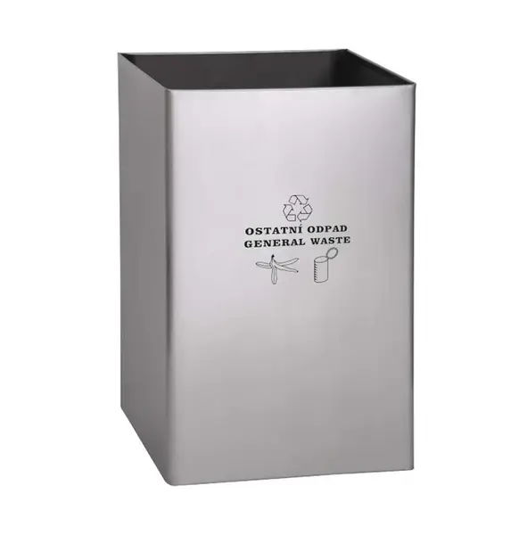 Sanela Koše - Odpadkový kôš 77 l, matná nerezová SLZN 49AD