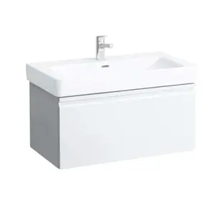 Laufen Pro S - Umývadlová skrinka, 81x45x39 cm, 1 zásuvka, lesklá biela H4835020964751