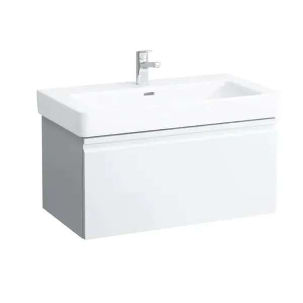 Laufen Pro S - Umývadlová skrinka, 81x45x39 cm, 1 zásuvka, lesklá biela H4835020964751
