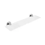 Nimco Unix - Polička, dĺžka 50 cm, matné sklo/brúsená nerezová UNM 13091B-50-10