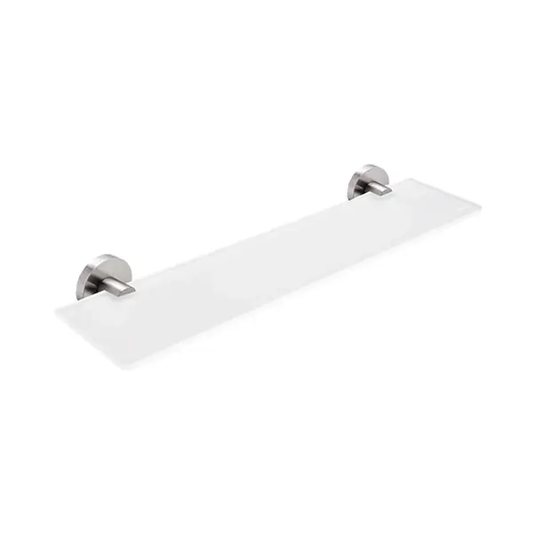 Nimco Unix - Polička, dĺžka 50 cm, matné sklo/brúsená nerezová UNM 13091B-50-10