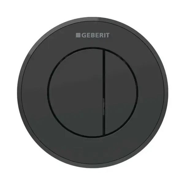 Geberit Splachovacie systémy - Oddialené ovládanie splachovania typ 10, 2-činné, pre nádržku pod omietku 8 cm, easy to clean, matná čierna 116.056.16.