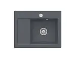 Villeroy & Boch Subway 45 - Keramický drez 65x51 cm, excentrické ovládanie, CeramicPlus, grafit 331302I4