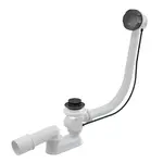 Alcadrain Odtokové súpravy - Vaňová odtoková a prepadová súprava, dĺžka 570 mm, lesklý gun metal A55K-GM-P