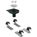 Geberit Setaplano - Odtoková súprava na sprchové vaničky, so 4 nožičkami, bez sifónu, inštalácia cez podlahu 154.030.00.1