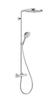 Hansgrohe Raindance Select S - Sprchový set s termostatom, 30 cm, 2 prúdy, biela/chróm 27133400