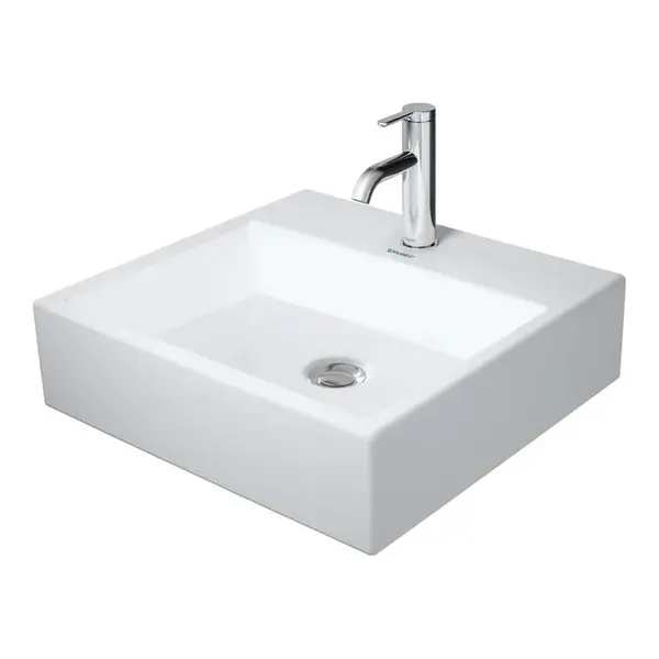 Duravit Vero Air - Umývadlo nábytkové, 50x47 cm, bez prepadu, otvor na batériu, WonderGliss, biela 23505000711