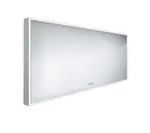 Nimco Zrcadla - Zrcadlo s LED osvětlením, 140x70 cm, dotykový senzor, hliník ZP 13008VX