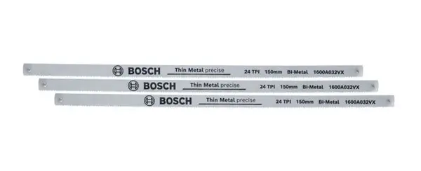Bosch Příslušenství - Sada pilových plátků 24 TPI, délka 150 mm, 3 ks 1600A032UL