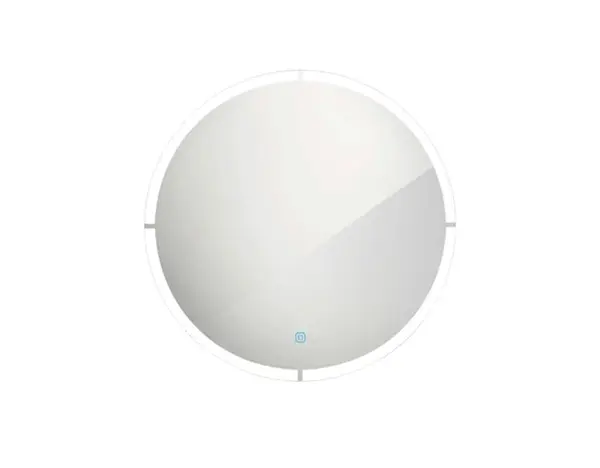 Nimco Zrkadlá - Zrkadlo s LED s osvetlením, priemer 60 cm, dotykový senzor, hliník ZP 24000RV